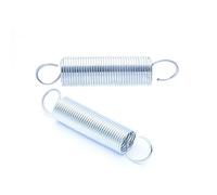 2pc Galvanised Tension Springs Wire Thickness 0,8mm Voltage Tensioning Spring With Double Hook(0.8x10x50mm)