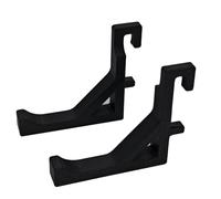 2pc Game Console Hole Board Wall Holder Mounting Bracket Base Stand Holder For PlayStation Portal Handheld For SKADIS (Black)