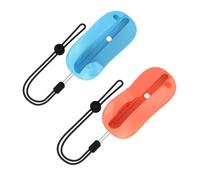 2PC Gaming Controller Mouse for J-Con Hand Grips, Mini Portable Ergonomic Mice Left+Right Controller Bracket Handle Case for Switch 2 for J-Con Game Accessories (Orange Blue)