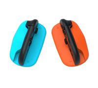 2PC Gaming Mouse Controller Mini Portable Ergonomic Mice Left+Right Controller Bracket Handle Case for Switch 2 for J-Con- Enhanced Magnetic Hold (Orange-Blue)