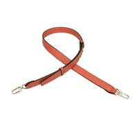 2pc Genuine Leather Handbag Strap Shoulder Crossbody Bag Modifications Wide Replacement(Orange)