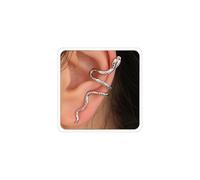 2PC Gold Snake Earrings for Women Fashion Snake Clip Earring Medusa Costume Emo Garage Earrings Halloween Accessorie Gothic Goth Jewelry, Zinc, No Gemstone