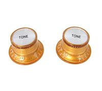 2pc. Gold Top-hat Style Acrylic Tone Knobs