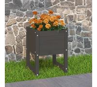 (Brown, 40 x 40 x 52.5 cm/1) vidaXL 1/2x Solid Wood Pine Planter Raised Bed Flower Box Multi Colours/Sizes