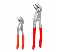 2pc Groove Joint Plier, Adjustable Pliers Multi-Purpose Water Pump Pliers, Tongue And Groove Plier, V-Jaw, Chrome-Vanadium Steel,Slip Joint Plier Set For Craftsman Lineman Engineer(7+10inch)