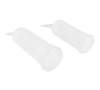 2pc Hair Dye Bottle Applicator Set with Tip, 120ml 260ml | Plastic Reusable Design, Measuring Scales, for Shampoo and Scalp Treatment Use in Salon Work