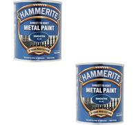 ICI Hammerite 5092826 Direct to Rust Metal Paint - Smooth Blue Finish 750ML