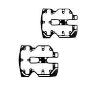 2PC Head Gasket Set Motorcycle Cylinder Head Cover 2 Gasket Compatible for Yamaha XV1600 Road Star 1600 1999-2003 Midnight Star 2000-2003 XV1600A Wild Star 1999-2002 Cylinder Head Gasket Kit