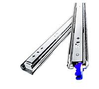 2pc Heavy Duty 3-Fold Drawer Slides - Full Extension Ball Bearing, Locking Mechanism, 10"-60" Length, 250lb Capacity(600mm)