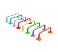2PC Heavy-Duty Playground Handles - Durable Indoor/Outdoor Climbing Grab Bars for Monkey Bars, Treehouses, and Wall Ladders - Safe Blue Grip for Kids' Fun and Safety