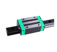 2pc HGR20 black Square Linear Guide Rail 300-1000mm + 4pcs HGH20CA Flang Slide Block Carriages(700mm)