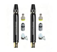 2PC High Pressure Hose Nozzle | Metal Garden Hose Nozzle Sprayer | Heavy Duty Car Wash Hoses Nozzles Sprayer with 8 Connector | Garden Hoses Attachments Cleaning Tools for Driveway, Pets Washing