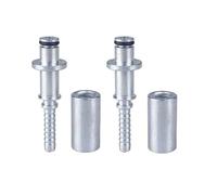 2PC High Pressure Washer Hose Fitting Connector Pipe Tip Repair Connector Adaptor for Karcher K Hose Plug Fitting with Sleeve(2 pcs B)