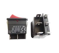 2pc HY12-9-5 6 Pins Rocker Switch On Off On Push Button Switches for Industrial Electric Power Tool 125/250V 18/20A 2HP
