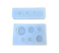 2PC Ice Cream Mold Set for Epoxy Non-Stick Reusable Silicone Baking & Art Tools Silicone Molds for Resin Ice Cream