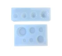 2PC Ice Cream Mold Set for Epoxy Non-Stick Silicone Baking & Art Tools Ice Cream Charm Molds