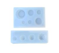 2PC Ice Cream Mold Set for Epoxy Non-Stick Silicone Baking & Art Tools Ice Cream Jewelry Making Tool