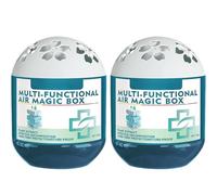 2Pc Indoor Air Purification Dust Removal Magic Box, Multi-Functional Automatic Dust Cleaner, Plant-Based Formula Air Purification Box,No Electricity & Noise Purifying Boxes for Any Room Day And Night