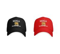 2PC Iran Flag Caps for Men Women, Make Iran Great Again Hat, Lion and Sun Flag, Qajar Dynasty Miga Trucker Cap, Old-Fashioned Iranian Persian Sun Reza-Pahlavi Hats for Friends, Adults, Outdoor Commute