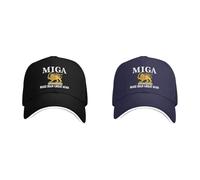 2PC Iran Flag Caps for Men Women, Make Iran Great Again Hat, Lion and Sun Flag, Qajar Dynasty Miga Trucker Cap, Old-Fashioned Iranian Persian Sun Reza-Pahlavi Hats for Friends, Adults, Outdoor Commute