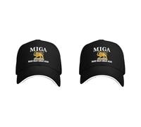 2PC Iran Flag Caps for Men Women, Make Iran Great Again Hat, Lion and Sun Flag, Qajar Dynasty Miga Trucker Cap, Old-Fashioned Iranian Persian Sun Reza-Pahlavi Hats for Friends, Adults, Outdoor Commute