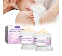 2pc Lanolin Nipple Balm, Natural Lanolin Nipple Cream for Breastfeeding, Organic Nipple Butter, Hypoallergenic Tasteless & Odourless, Pain and Fast Relief for General Dry Skin Conditions