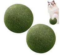 2PC Large Catnip Balls | 10cm Interactive Catnip Toys | Healthy Giant Catnips Ball for Cats Teething Chew Toy | Natural Cat Nips Balls Lick Toys for Small and Medium Kitten