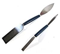 2pc Leaf and Square Small Tool Set Plastic Handles Plaster Filling Work BL017