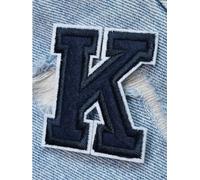 2pc Letter Patch Iron On Clothing Patches DIY Name Jacket Backpack Alphabet Applique 5.5cm(K)
