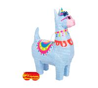 Fax Potato Llama Pinata with Blindfold (W35 x D12 x H50cm) Fill Your Own Kids Large Party Supplies Themed Birthday Accessory Fun Decoration Pinata for Kids Parties & Games