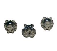 2pc/Lot Natural Stone Obsidian Carved Nine Tailed Fox Mini Crystal Carving Figurines Crystals Healing Stone Statue Home Decor