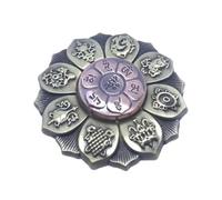 2PC Lotus Fingertip Gyro Buddha Eye Spinner Finger Wheel Bronze Rotate Buddhist Meditation Decoration Gift for Kids Adults(Bronze)