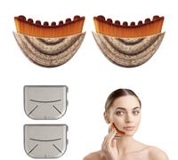 2pc-Lymphatic Drainage Brush,Lymphatic Face Brush with Ergonomic Design to Relieve Fatigue & Fit Skin Precisely