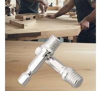 2pc M10 Thread Hex Shank Connecting Rod Adapter for Power Tools - 6mm Diameter Polishing Disc Extension Rod, for 1/4" Hex Drill Chuck(2PCS)