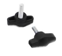 2pc M4 M5 M6 Nylon Plastic T Type Head Handle Thumb Screws Bakelite Bolts diameter 27mm(10mm,M4 2pcs)