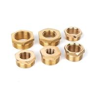 2PC M5 M6 M8 M10 M12 M14 M16 M20 Metric Male to Female Thread Brass Reducer Bushing Reducing Pipe Fitting Coupler Connector Adapter(F M6x1-M M10x1.5)(F M20x1.5 M BSP3l4)