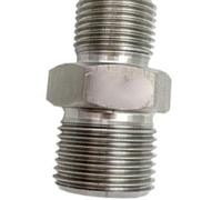 2pc M8-30 Metric Male Reducer Hex Nipple Pipe Fitting Connector(M8x1ToM16x1.5mm)
