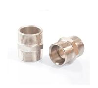 2pc M8 M10 M12 M14 M16 M18 M20 M22 M24 Metric Male to Thread Brass Pipe Fitting Equal Connector Coupler Adapter(M8x1)(M8x1)