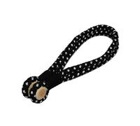 2Pc Magnetic Curtain Tieback Holder-Elegant Clips,Rope&Buckle Bandage For Stylish Room Decor(Black)