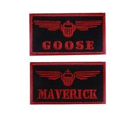 2PC Maverick Goose Patch, Funny Meme Morale Patch, Moral Patch, Military Patch, Army Patches, Hook and Loop, Emblem for Tactical Backpacks,Caps,Hats, Jeans, Bags, Helmets, Jersey