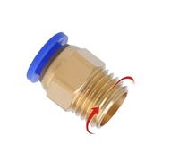 2PC Metric Male Thread Pneumatic Connector Air hose quick release PC 4 6 8mm Pipe M12X1.75- M6 M8 M10 M12 tubes(PC4-M10X1)