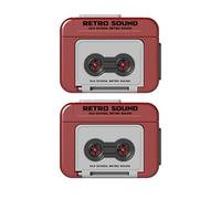 2PC Mini Tape Recorder Keychain, Retro Tapes Music Box Recorders Chain Key, ABS Recordable Retro Cassette Player Keychains with Music For Car Keys Mobile Phones Backpacks Bags