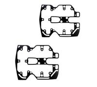 2PC Motorcycle Cylinder Head Cover With 2 Gasket Compatible With XV1600 Road 1600 99-03 Midnight 00-03 XV1600A Wild 99-02