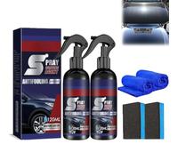 2PC Multifunctional Coating Renewal Agent Spray, 3 In 1 Car Coating Spray, 3 in 1 High Protection Quick Car Coating Agent Spray, Fast-Acting Car Scratch Repair Nano Spray, All Cars & Surfaces