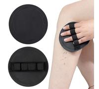 2PC No-Pain Exfoliating Bath Scrubber Glove Pads, Coarse & Fine Grit Exfoliating Mitt, Gentle Shower Sponge for Dead Skin Remover, Painless Exfoliating Body Scrub Bath Pads for Men Women