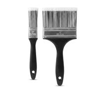 2Pc Paint Brush Set 1" & 4" Sizes | Premium Quality Wall & Home Painting Brushes | Durable Wooden Handle, Smooth Bristle Finish for Acrylic, Oil & Water Paint | Perfect for DIY & Professional Use