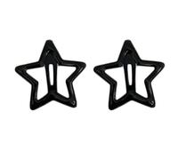 2pc/pair Hair Clip For Hot Girls Black/Gray Star Shape Hair Barrettes Metal Barrettes For Teens Girls Ponytail Festival Daily Life Large Lovely Woman Small Thin Woman Fine No Slip Metal Star