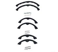 2pc Plastic Curved Snowboard Nose Guard Bars with Anti-Collision Edge Protection for Snowboard and Skateboard Use (S)