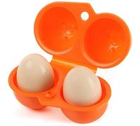 2PC Portable Egg Storage Box, 2 Egg Case Carrier Tray Egg Container Hard Boiled Holder Camping Carrier for Barbecue Camping Picnic Supplies