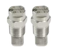 2pc Premium Stainless Steel Fan Sprayer Nozzle Featuring Fine Filter for Uniform Mists Distribution in Washing Systems Screened Fan Nozzle